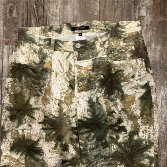 NWOT Karen Kane Green and Brown Patterned Pants Size 10 - Picture 7 of 12